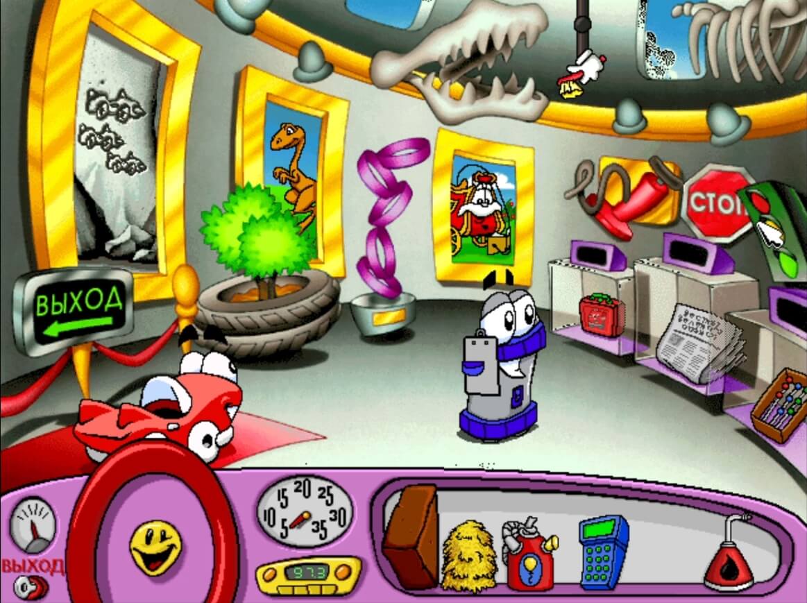 Putt-Putt Travels Through Time - геймплей игры Windows